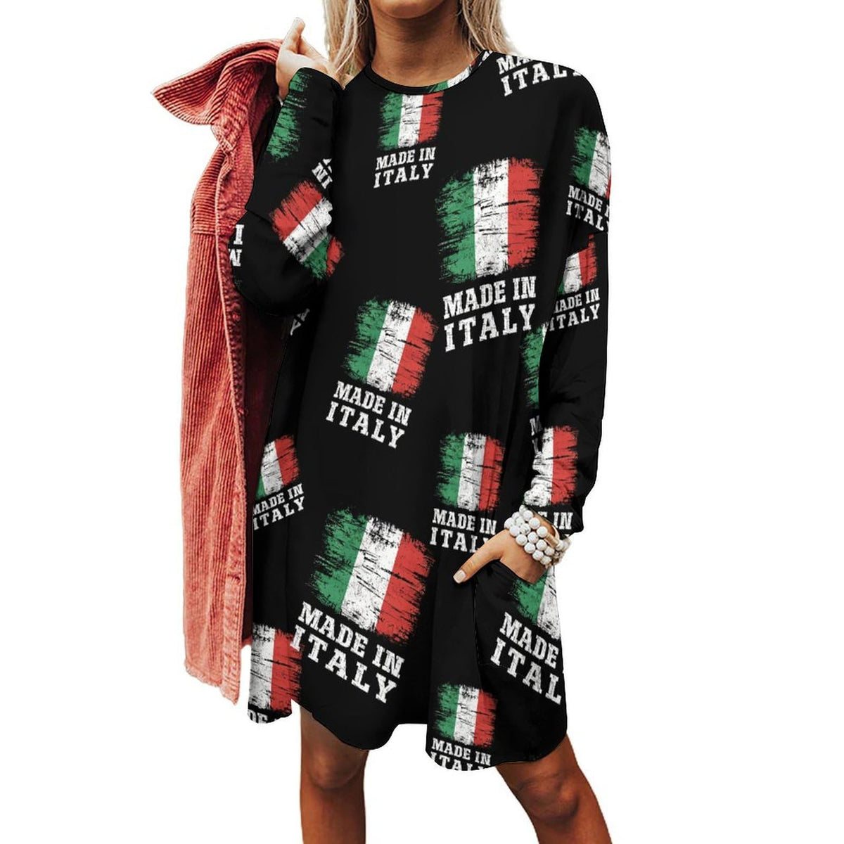 sweat-shirt pull pour femme, fabriquée en Italie, taille 6XL